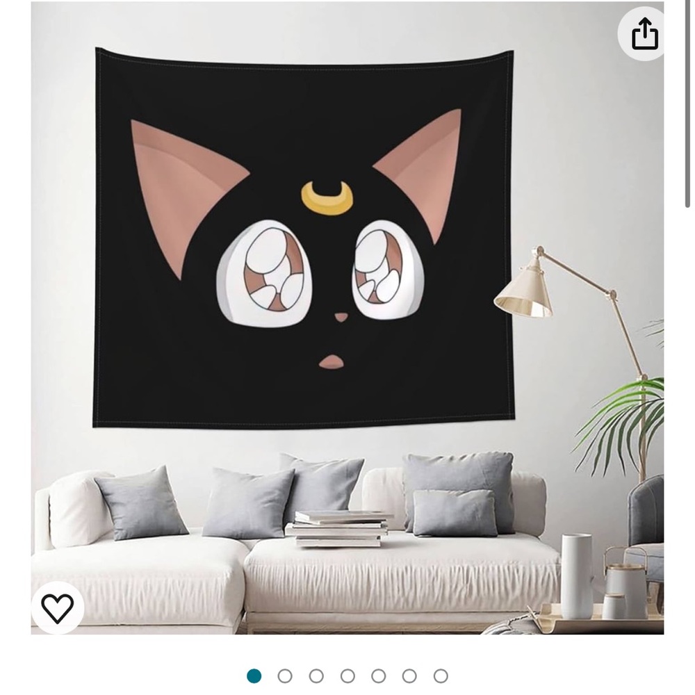Sailor moon luna tapestry